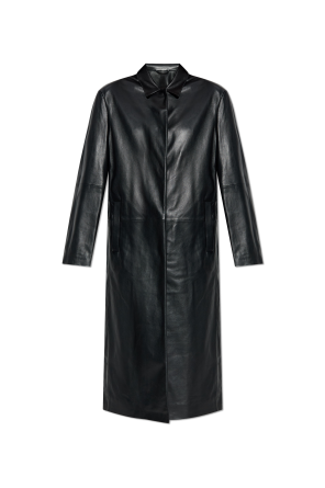 Black Leather coat Balenciaga - Vitkac AS